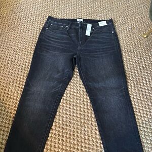 NWT Black J Crew 9” Toothpick Jeans, Size 31